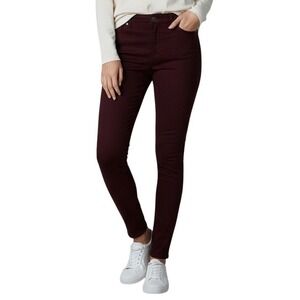 Liverpool Los Angeles‎ The Skinny Burgundy Ruby Port Jeans Size 10